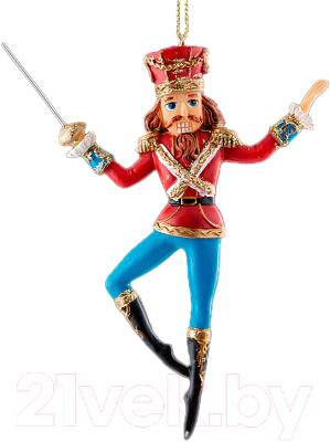 Елочная игрушка Erich Krause Decor. Щелкунчик со шпагой / 50996 - фото