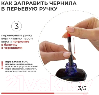 Ручка перьевая Малевичъ С конвертером + два картриджа / 196414