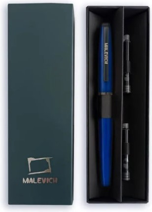 Ручка перьевая Малевичъ С конвертером + два картриджа / 196415