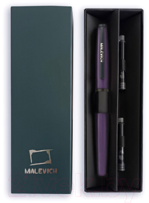 Ручка перьевая Малевичъ С конвертером + два картриджа / 196418