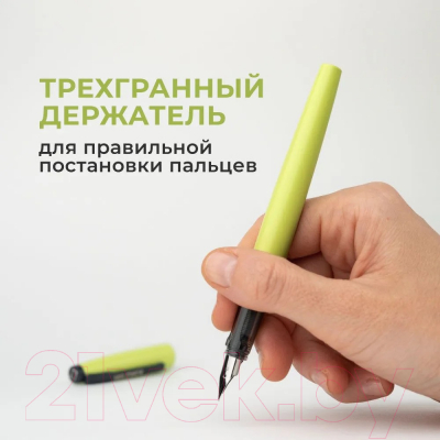 Ручка перьевая Малевичъ С конвертером + два картриджа / 196421