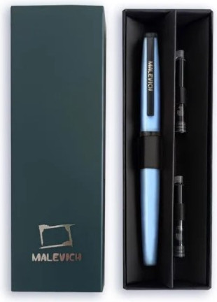 Ручка перьевая Малевичъ С конвертером + два картриджа / 196422