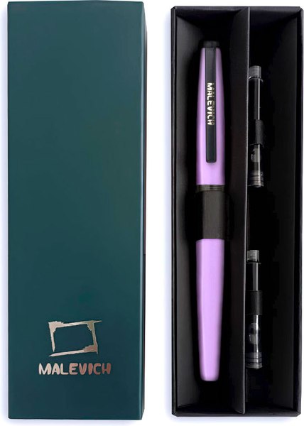 Ручка перьевая Малевичъ С конвертером + два картриджа / 196423 - фото