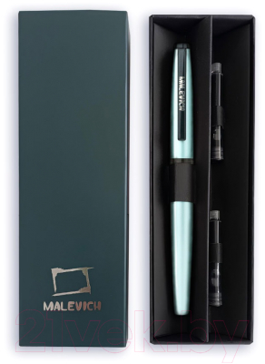 Ручка перьевая Малевичъ С конвертером + два картриджа / 196426