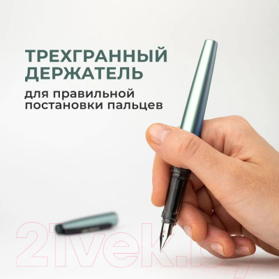 Ручка перьевая Малевичъ С конвертером + два картриджа / 196426