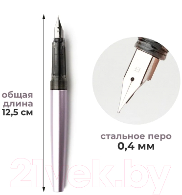 Ручка перьевая Малевичъ С конвертером + два картриджа / 196427