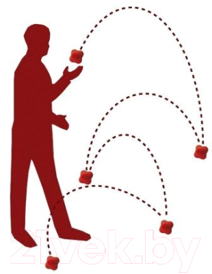 Мяч для тренировки реакции Sabriasport 6.5см