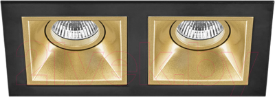 Комплект точечных светильников Lightstar Domino Quadro D5270303 - фото