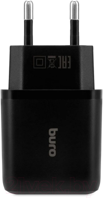 Адаптер питания сетевой Buro BUWH1 15.5W 3.1A 2xUSB / BUWH15S200BK