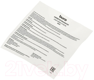 Адаптер питания сетевой Buro BUWE1 10.5W 2.1A 2xUSB / BUWE10S200BK