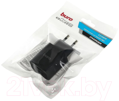 Адаптер питания сетевой Buro BUWE1 10.5W 2.1A 2xUSB / BUWE10S200BK