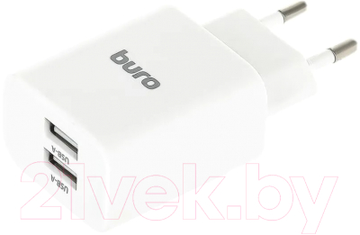 Адаптер питания сетевой Buro BUWE1 10.5W 2.1A 2xUSB / BUWE10S200WH - фото