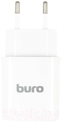 Адаптер питания сетевой Buro BUWG1 18W 3A (QC) USB-A / BUWG18P100WH