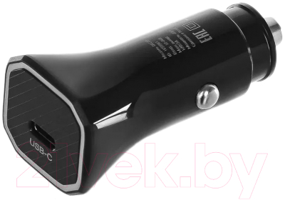 Адаптер питания автомобильный Digma DGC2B 20W 3A (PD) USB-C / DGC2B0F010BK - фото