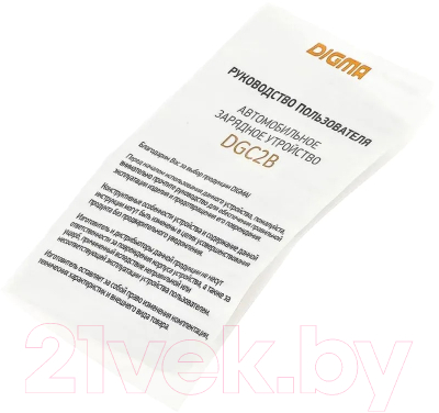 Адаптер питания автомобильный Digma DGC2B 20W 3A (PD) USB-C / DGC2B0F010BK