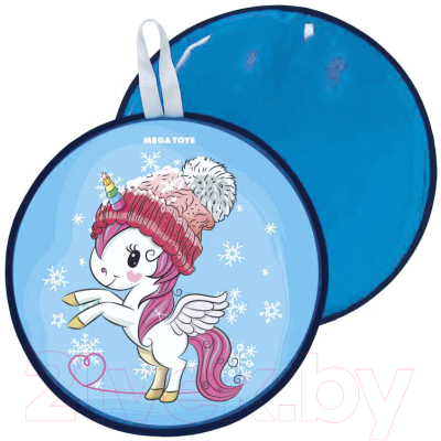 Санки-ледянка Mega Toys Единорог / 12211