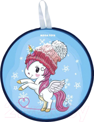 Санки-ледянка Mega Toys Единорог / 12411 - фото