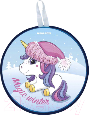 Санки-ледянка Mega Toys Единорог / 13411 - фото
