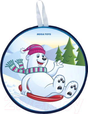 Санки-ледянка Mega Toys Медведь на ледянке / 15411 - фото