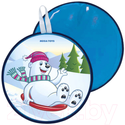 Санки-ледянка Mega Toys Медведь на ледянке / 15411