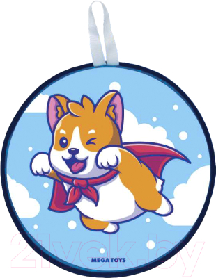 Санки-ледянка Mega Toys Собака с плащом / 19411 - фото