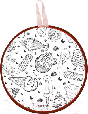 Санки-ледянка Mega Toys Раскраска / 23013 - фото