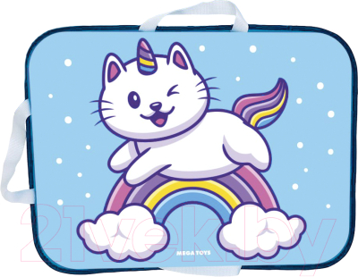 Санки-ледянка Mega Toys Кот-единорог / 22211 - фото