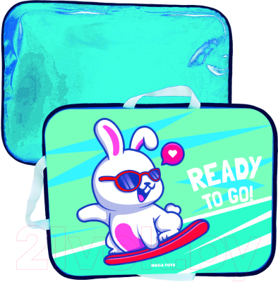 Санки-ледянка Mega Toys Кролик на сноуборде / 22511