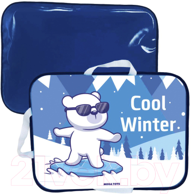 Санки-ледянка Mega Toys Медведь на сноуборде / 22811