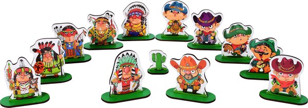 Набор фигурок игровых Mega Toys Ковбои и индейцы / МТ69119 - фото