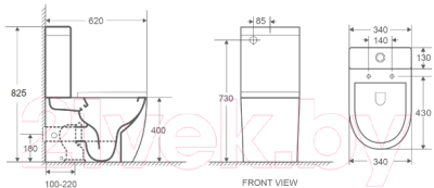 Унитаз напольный WeltWasser Merzbach 011 GL-WT