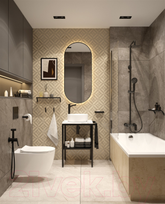 Крючок для ванной Deante Silia Nero ADI N111