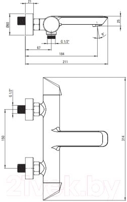 Смеситель Deante Arnika Gold BR BQA R10M