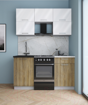 Кухонный гарнитур Интерлиния Мила Gloss 50-15