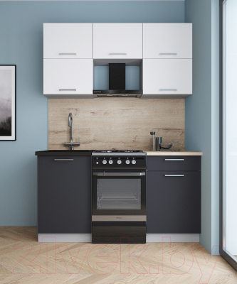 Кухонный гарнитур Интерлиния Мила Gloss 50-15 