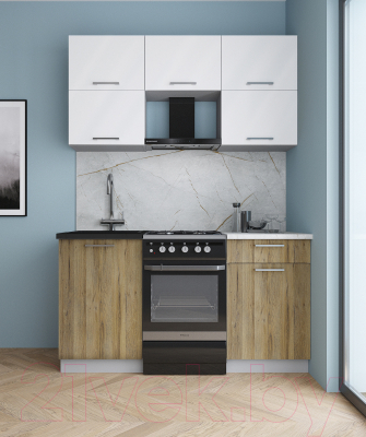 Кухонный гарнитур Интерлиния Мила Gloss 50-15 