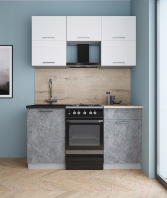 Кухонный гарнитур Интерлиния Мила Gloss 50-15