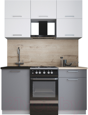 Кухонный гарнитур Интерлиния Мила Gloss 50-15 - фото