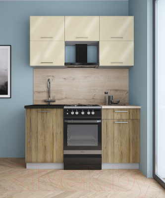 Кухонный гарнитур Интерлиния Мила Gloss 50-15