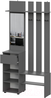 Секция в прихожую Mio Tesoro Денвер с зеркалом