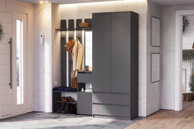 Секция в прихожую Mio Tesoro Денвер с зеркалом