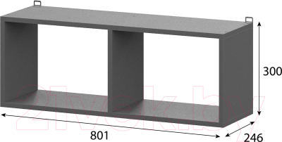 Полка Mio Tesoro Денвер книжная