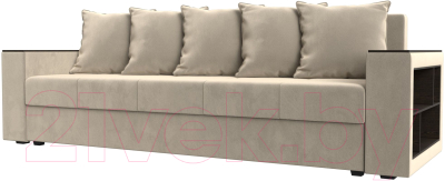Диван Лига Диванов Дубай Лайт полки справа / 114346 - фото