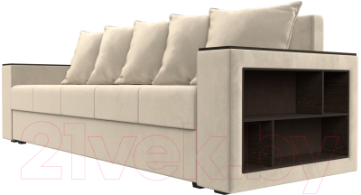 Диван Лига Диванов Дубай Лайт полки справа / 114346
