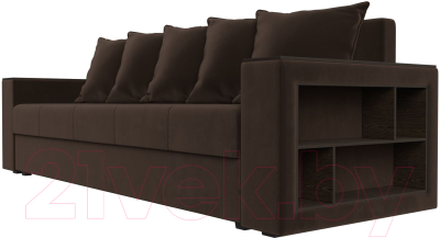 Диван Лига Диванов Дубай Лайт полки справа / 114347