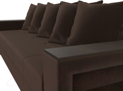 Диван Лига Диванов Дубай Лайт полки справа / 114347