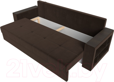 Диван Лига Диванов Дубай Лайт полки справа / 114347