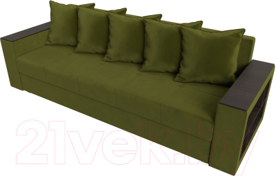 Диван Лига Диванов Дубай Лайт полки справа / 114348