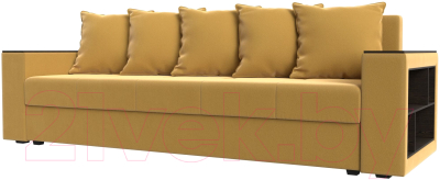 Диван Лига Диванов Дубай Лайт полки справа / 114349 - фото