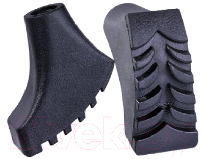 Комплект наконечников для скандинавских палок Berger Черный - фото